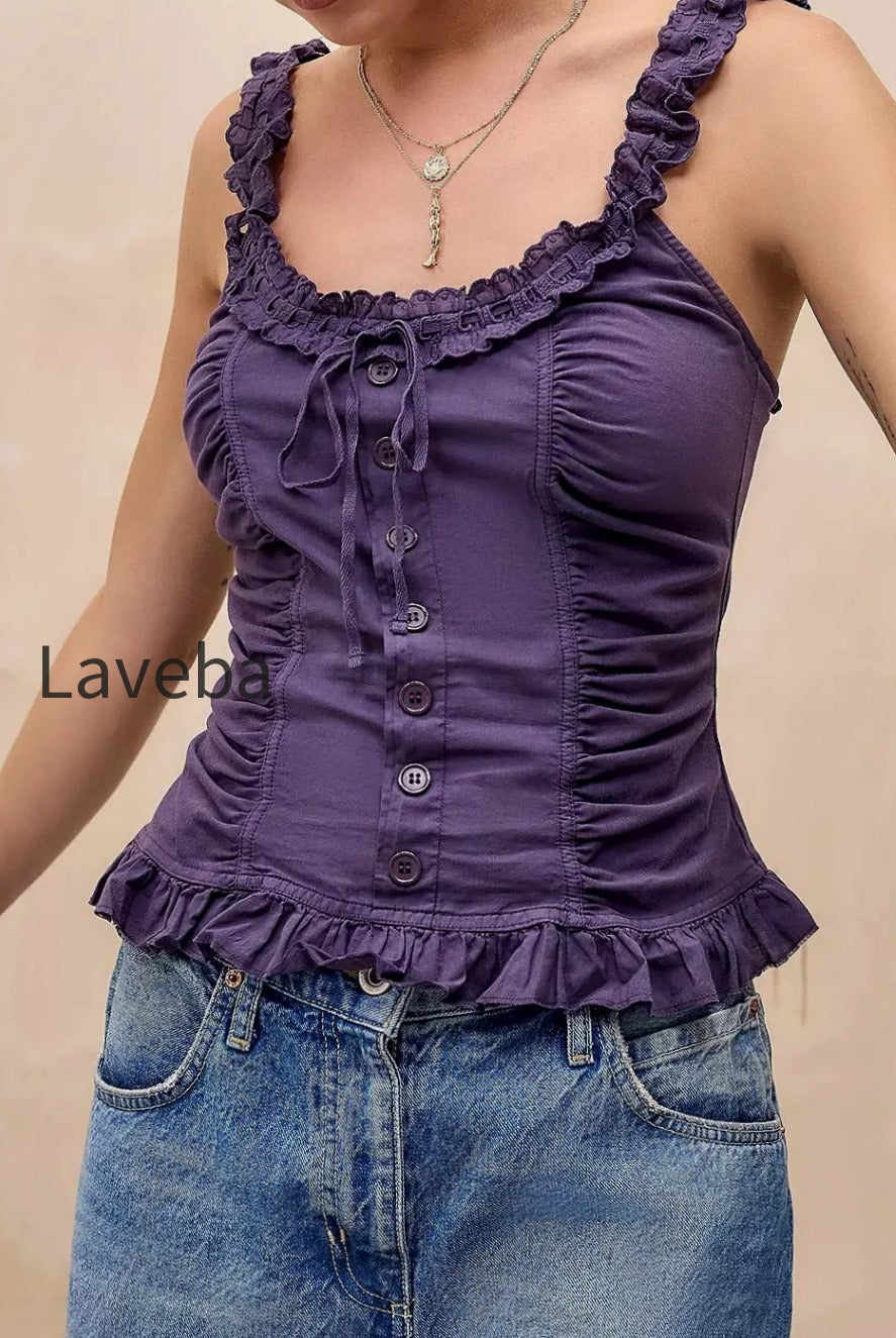 lace-ruffle-tie-button-cami-top